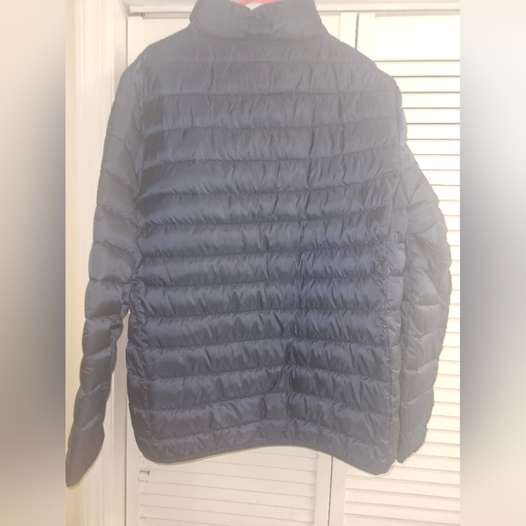 True Religion Horseshoe Logo Puffer Jacket Blue Size Lg - Picture 4 of 11